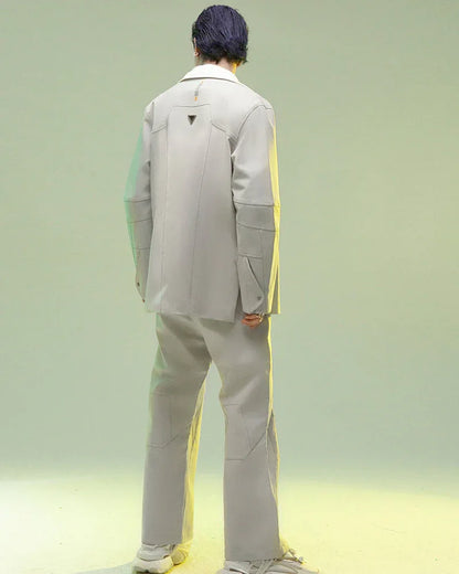 Magnetic Buckle Tech Suit - tech suit - Magnetic Buckle Tech Suit for Modern Comfort