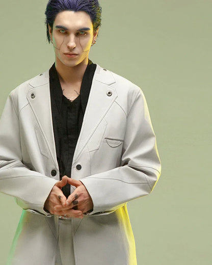 Magnetic Buckle Tech Suit -  comfy jacket - Magnetic Buckle Tech Suit for Modern Comfort