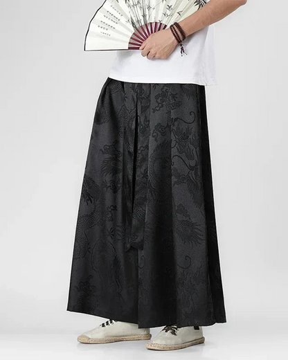 Men's Stylish Hakama Pants -  men's pants - Men's Hakama Pants for Ultimate Comfort and Style