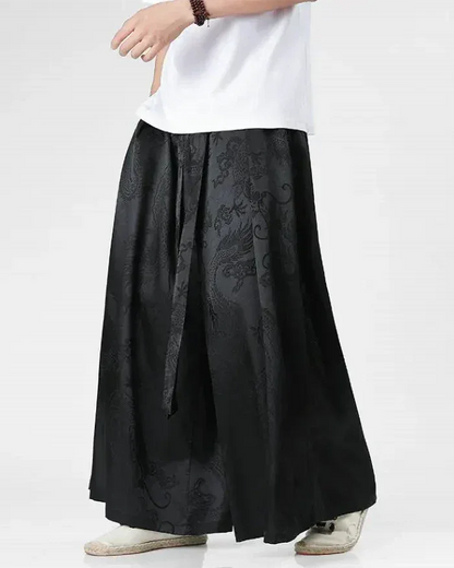 Men's Stylish Hakama Pants -  men's pants - Men's Hakama Pants for Ultimate Comfort and Style