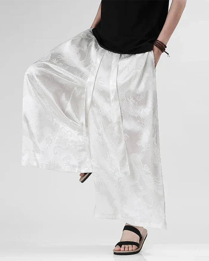 Men's Stylish Hakama Pants - hakama pants - Men's Hakama Pants for Ultimate Comfort and Style
