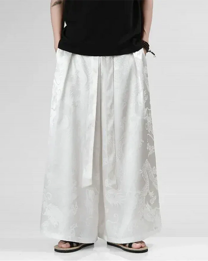 Men's Stylish Hakama Pants - polyester hakama pants - Men's Hakama Pants for Ultimate Comfort and Style