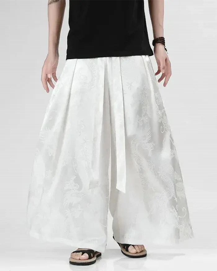 Men's Stylish Hakama Pants - polyester hakama pants - Men's Hakama Pants for Ultimate Comfort and Style