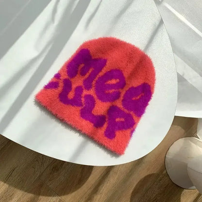 Mohair Beanie - mohair beanie - Cozy Mohair Beanie for All-Day Comfort