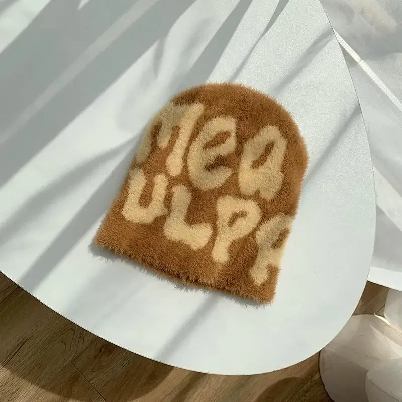 Mohair Beanie -  one size fits all - Cozy Mohair Beanie for All-Day Comfort