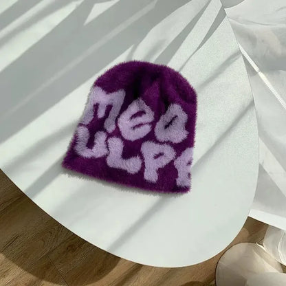 Mohair Beanie -  winter accessory - Cozy Mohair Beanie for All-Day Comfort