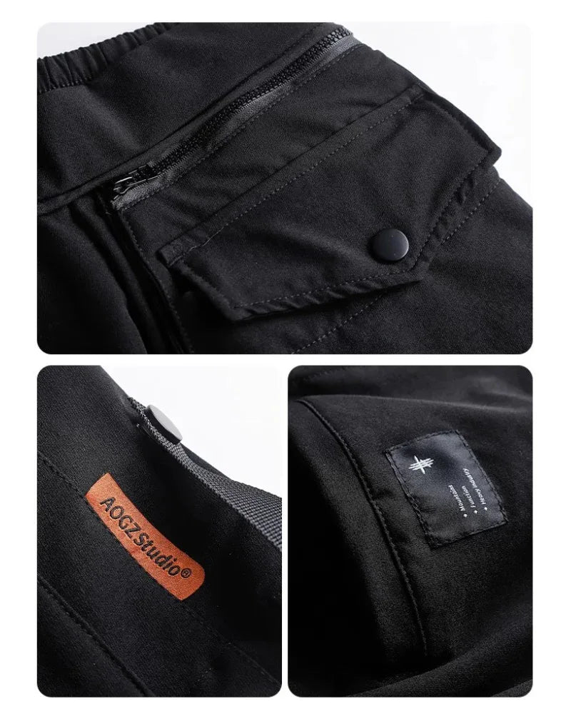 Multi-Functional Cargo Pocket Shorts - modular side pockets - Stylish Cargo Pocket Shorts with Detachable Pockets