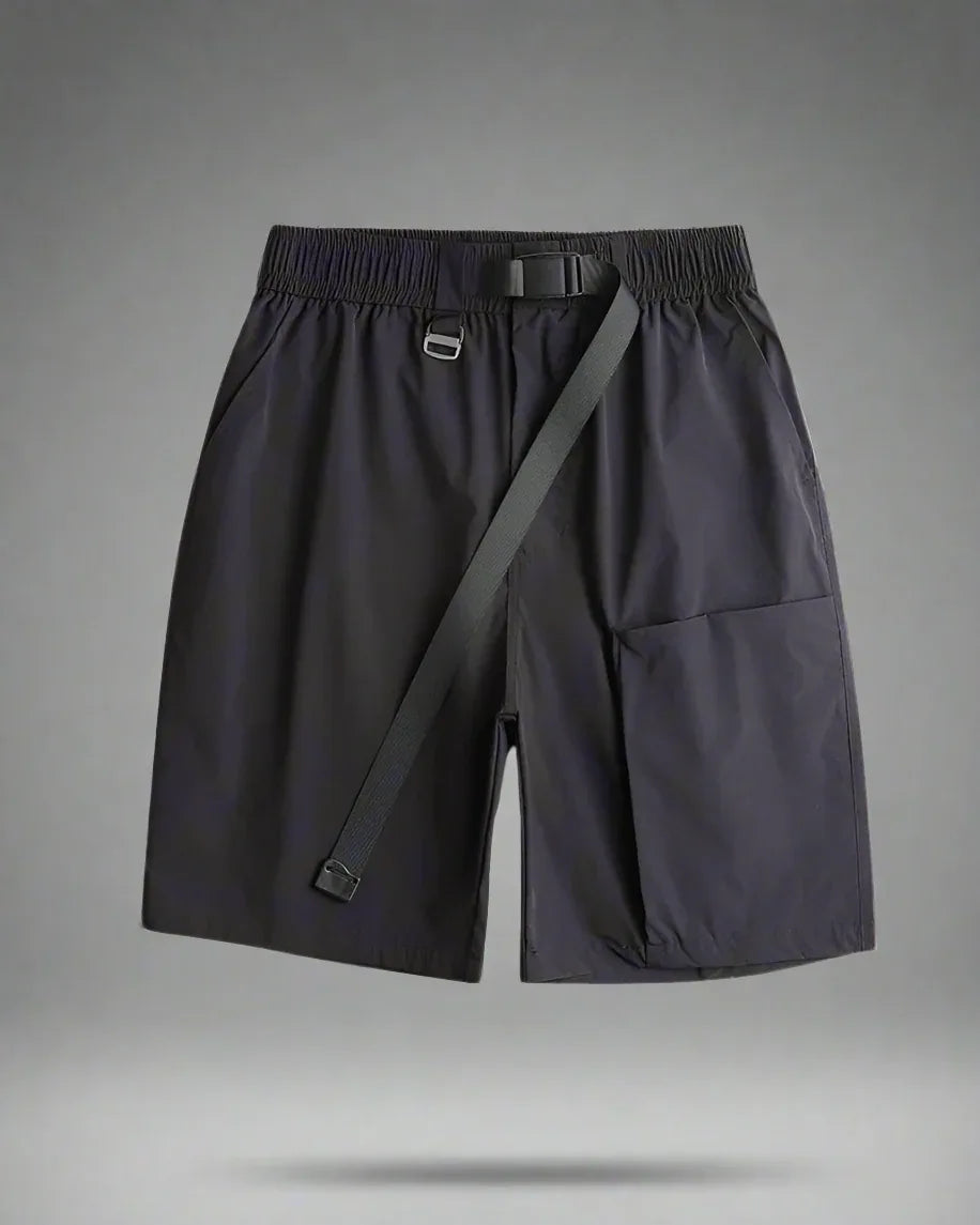 Multi-Functional Jacket and Shorts Duo - outdoor adventures clothing - Versatile Cargo Jacket and Shorts Set for Outdoor