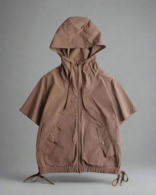 Multi-Functional Jacket and Shorts Duo - outdoor jacket - Versatile Cargo Jacket and Shorts Set for Outdoor