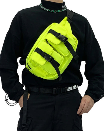 Multi-Functional Nylon Sling Pack - chest bag - Multi-Functional Nylon Sling Pack for Daily Use