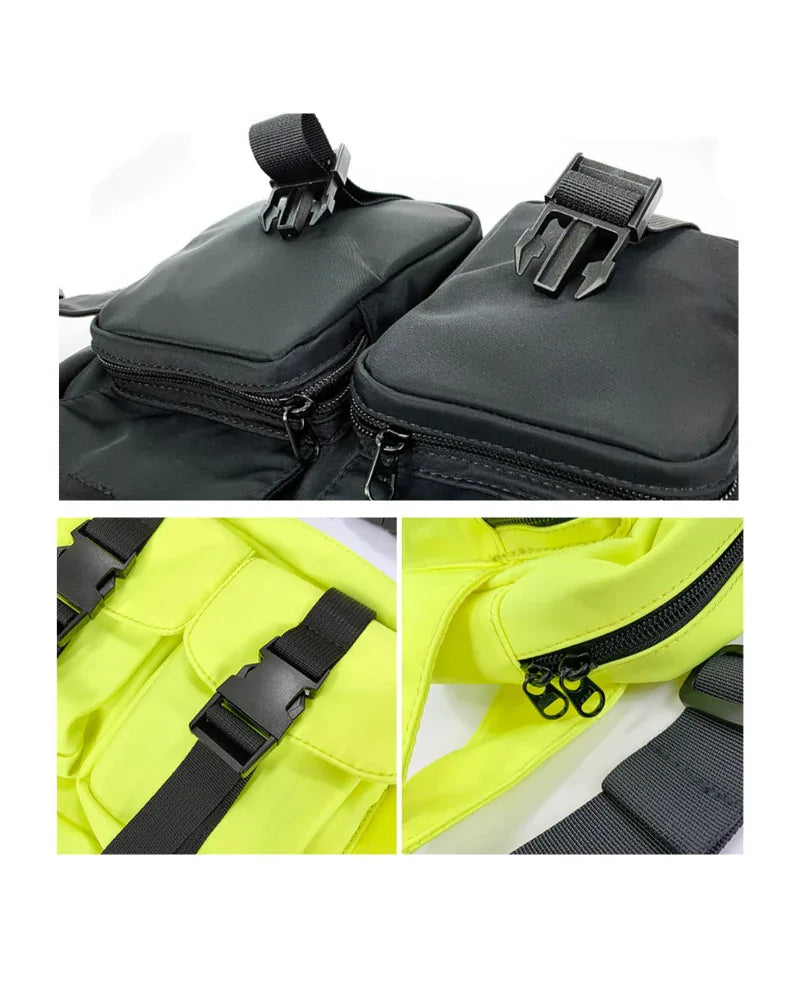 Multi-Functional Nylon Sling Pack -  waist bag - Multi-Functional Nylon Sling Pack for Daily Use