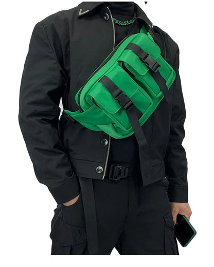Multi-Functional Nylon Sling Pack -  waist bag - Multi-Functional Nylon Sling Pack for Daily Use