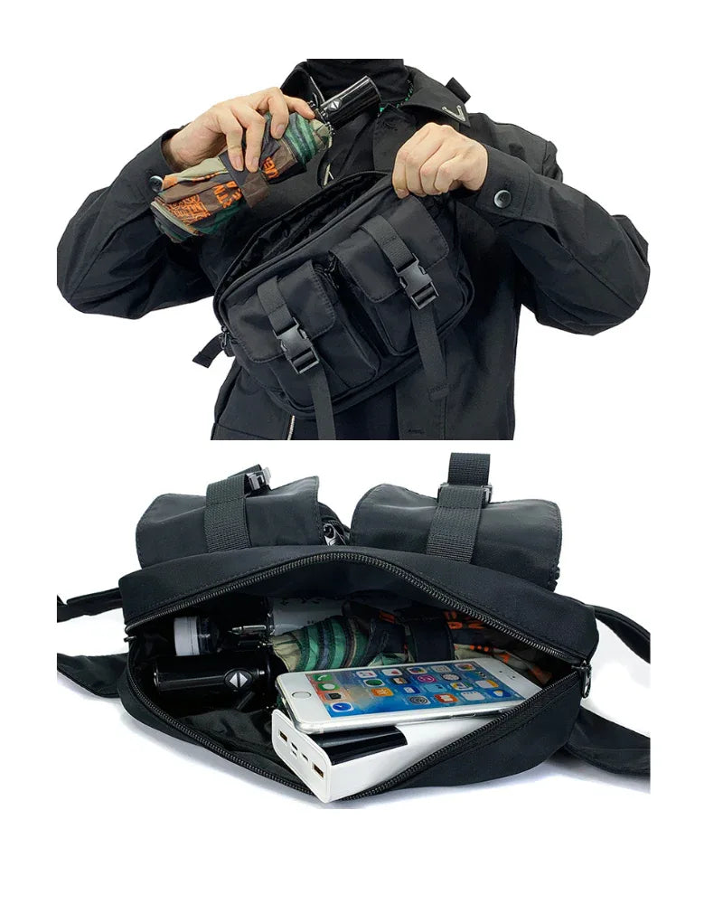 Multi-Functional Nylon Sling Pack -  waterproof bag - Multi-Functional Nylon Sling Pack for Daily Use