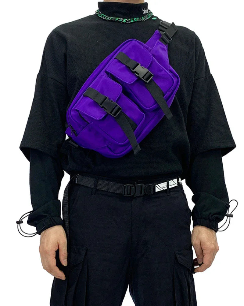 Multi-Functional Nylon Sling Pack -  waterproof bag - Multi-Functional Nylon Sling Pack for Daily Use