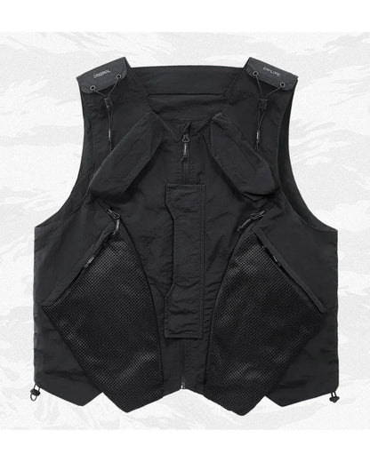 Multi-Pocket Adventure Sports Vest -  black vest - Multi-Pocket Adventure Sports Vest for Comfort