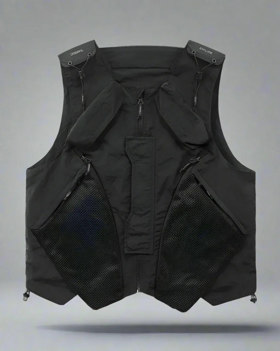 Multi-Pocket Adventure Sports Vest - futuristic outdoor vest - Multi-Pocket Adventure Sports Vest for Comfort