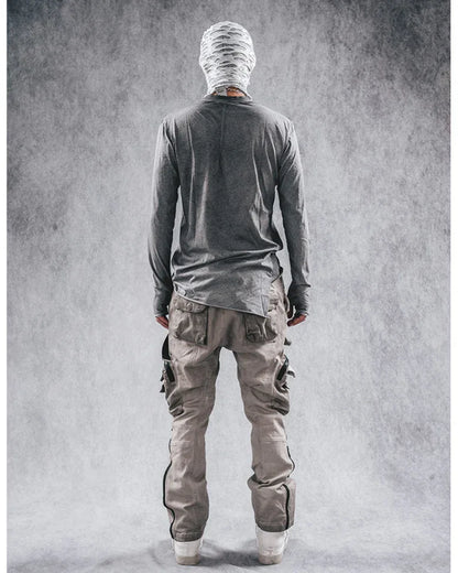 Multi-Style 3D Cargo Pants -  apricot - Multi-Style 3D Cargo Pants for Everyday Comfort