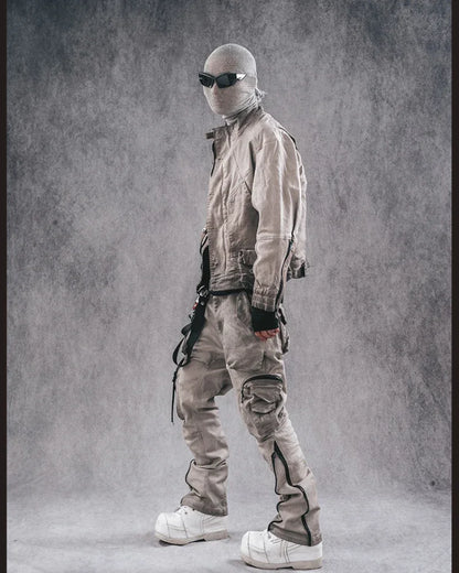 Multi-Style 3D Cargo Pants -  polyester - Multi-Style 3D Cargo Pants for Everyday Comfort