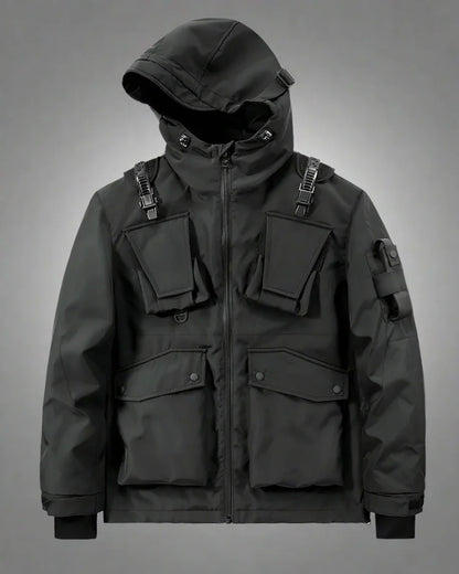 Multi-Style Cargo Pocket Hoodie - 100% polyester hoodie - Multi-Style Cargo Pocket Hoodie for Everyday Use
