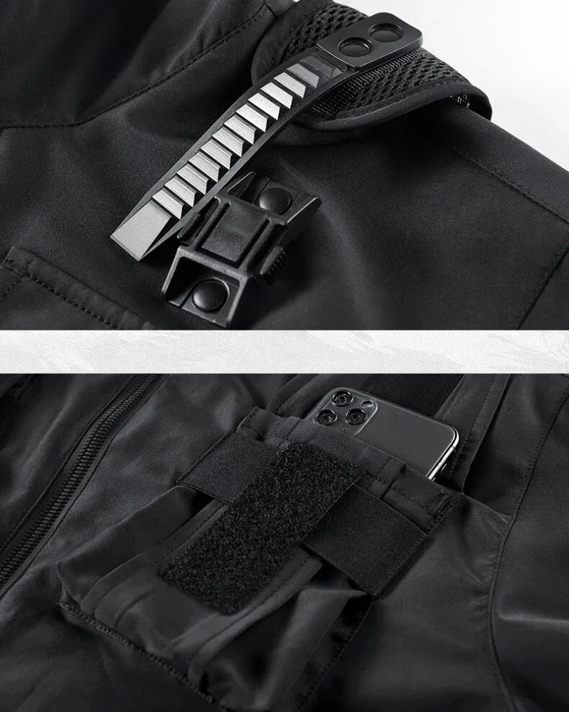 Multi-Style Cargo Pocket Hoodie - 100% polyester hoodie - Multi-Style Cargo Pocket Hoodie for Everyday Use