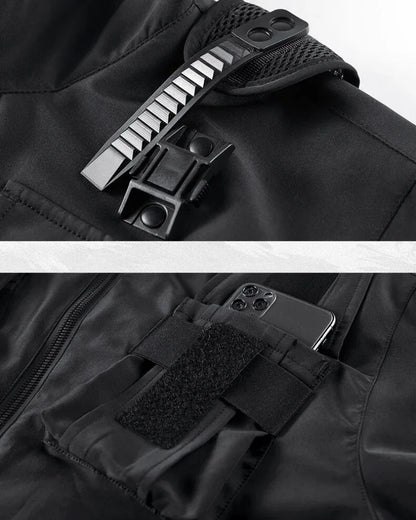 Multi-Style Cargo Pocket Hoodie - 100% polyester hoodie - Multi-Style Cargo Pocket Hoodie for Everyday Use