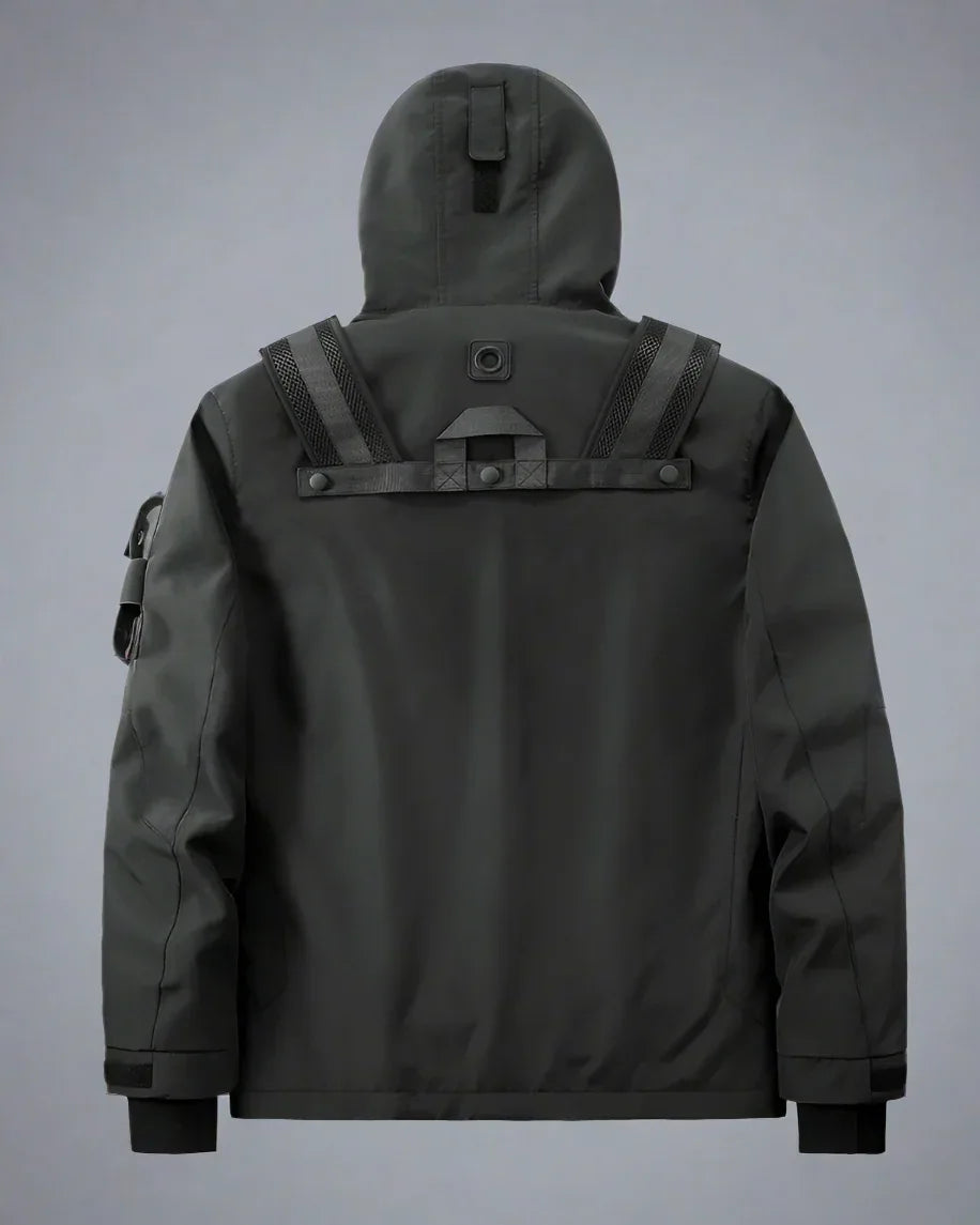 Multi-Style Cargo Pocket Hoodie -  hoodie with pockets - Multi-Style Cargo Pocket Hoodie for Everyday Use