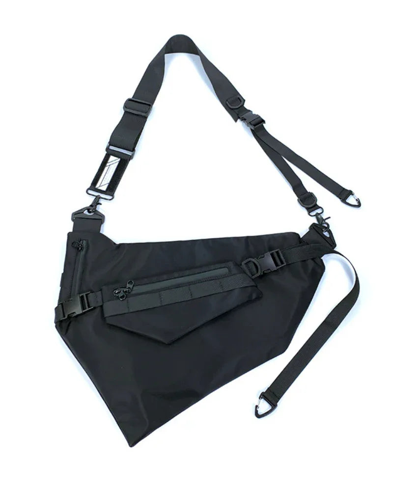 Multi-Use Black Sling Pack -  crossbody bag - Multi-Use Black Sling Pack for Everyday Adventures