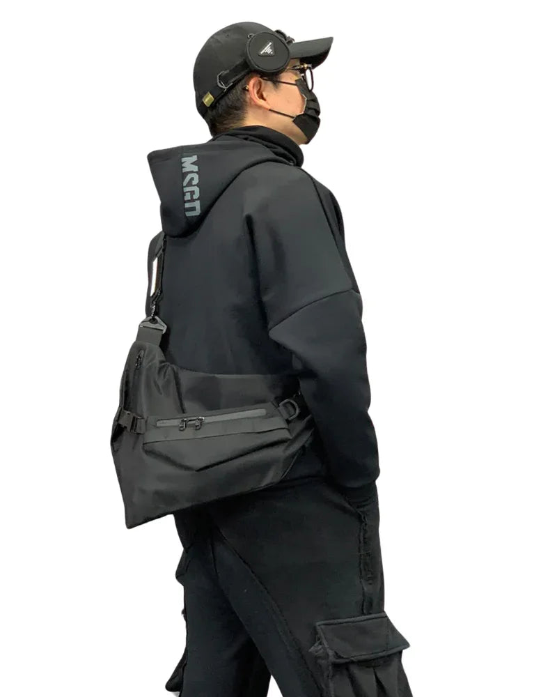 Multi-Use Black Sling Pack - sling bag - Multi-Use Black Sling Pack for Everyday Adventures