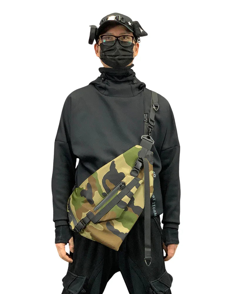 Multi-Use Black Sling Pack -  stylish sling pack - Multi-Use Black Sling Pack for Everyday Adventures