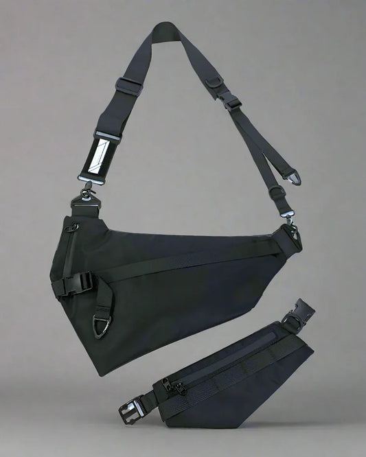 Multi-Use Black Sling Pack - versatile chest bag - Multi-Use Black Sling Pack for Everyday Adventures