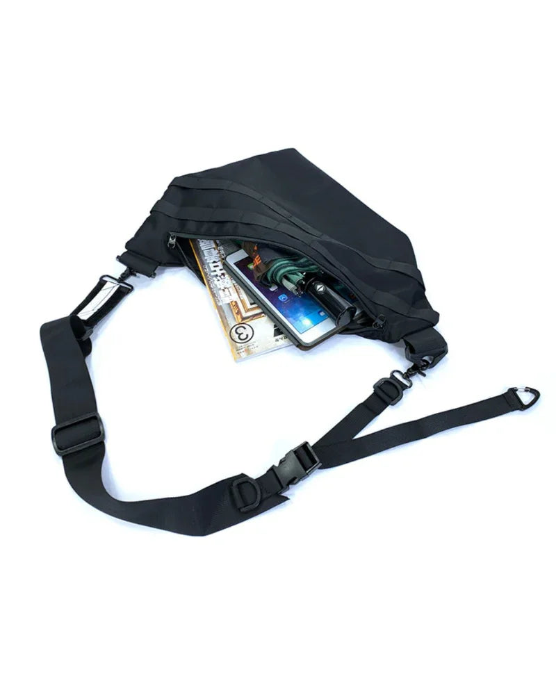Multi-Use Black Sling Pack -  waterproof bag - Multi-Use Black Sling Pack for Everyday Adventures