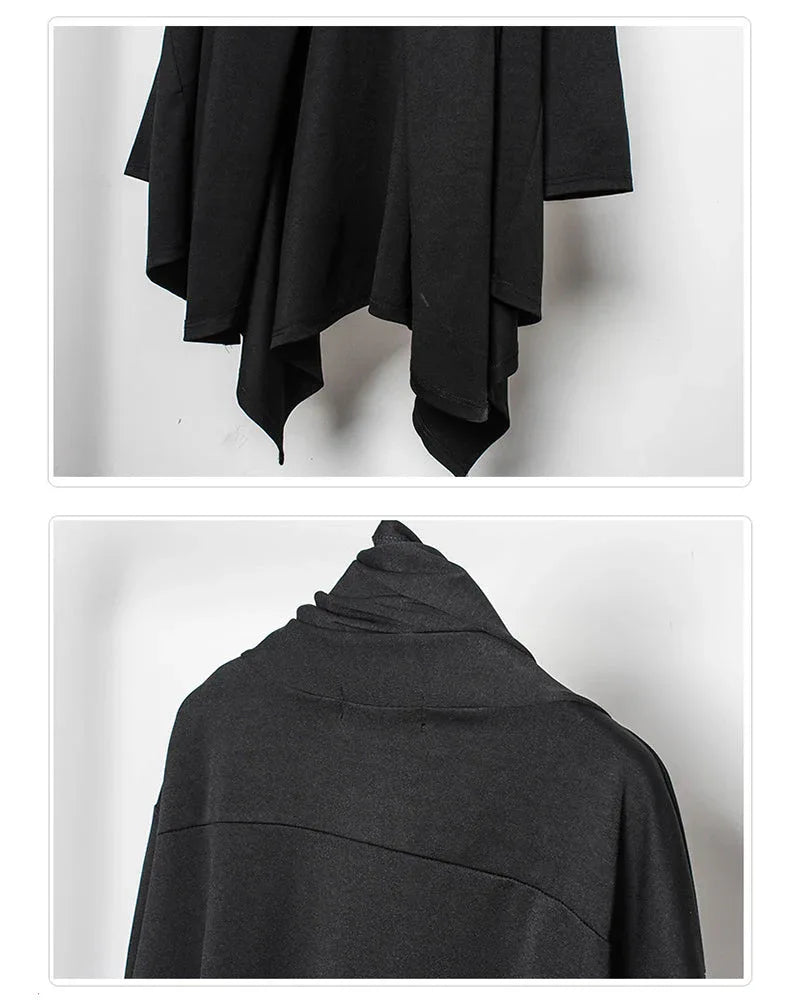 Mystical Gothic Cape Cloak -  techwear coat - Gothic Cape Cloak for Stylish Everyday Wear