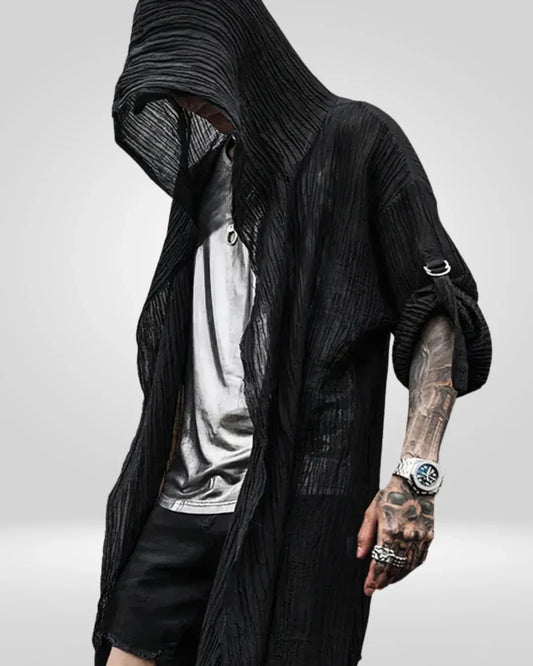 Mystical Gothic Hooded Cloak - gothic cloak - Versatile Gothic Hooded Cloak for All Occasions