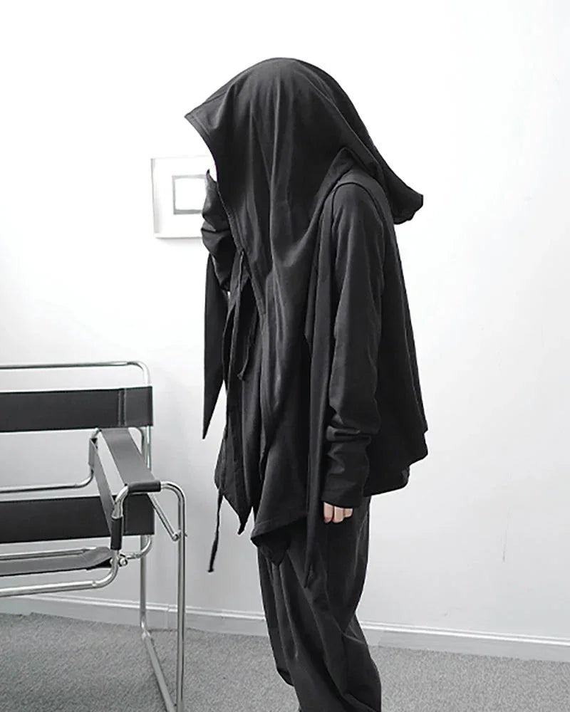 Mystical Ninja Hooded Cape -  comfortable urban cape - Ninja Hooded Cape for Stylish Comfort