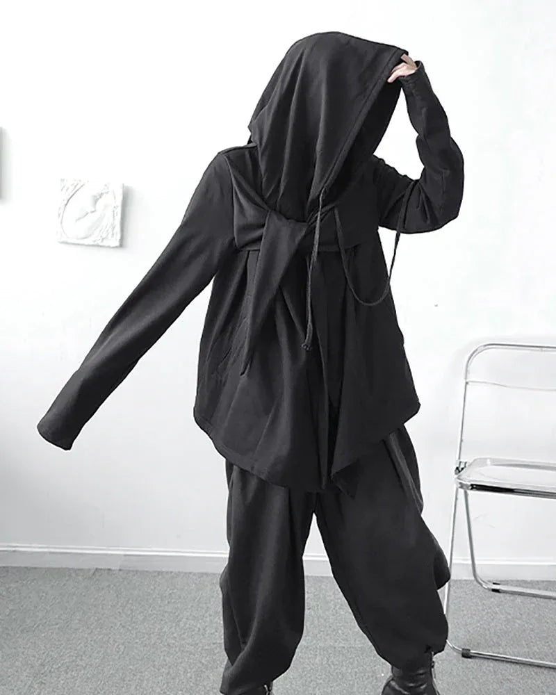 Mystical Ninja Hooded Cape - stylish hooded cloak - Ninja Hooded Cape for Stylish Comfort
