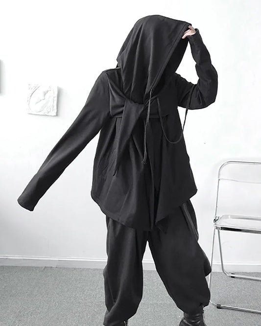 Mystical Ninja Hooded Cape - stylish hooded cloak - Ninja Hooded Cape for Stylish Comfort
