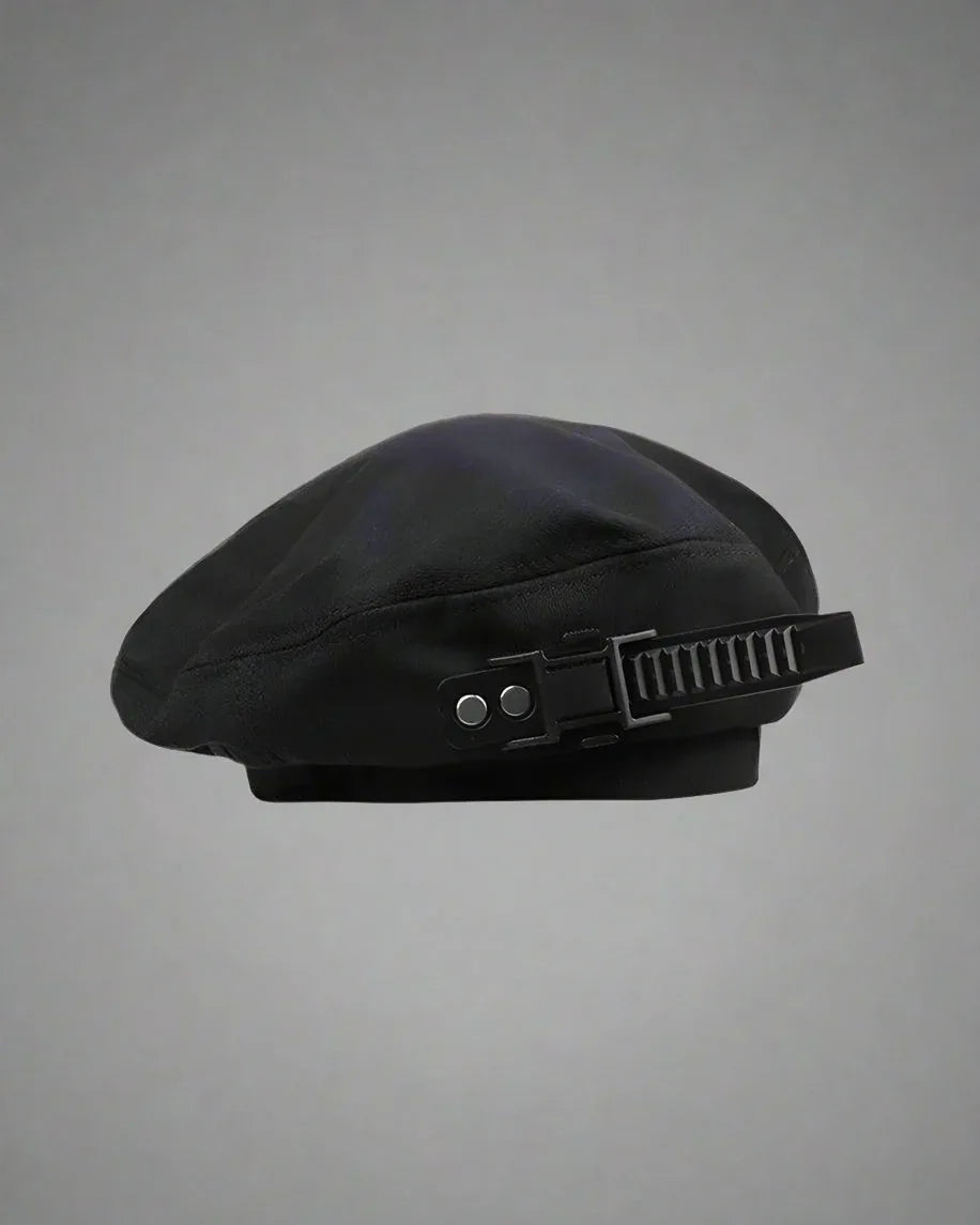 Neon Cyberpunk Beret Accessory -  cyberpunk hat - Neon Cyberpunk Beret for Everyday Techwear