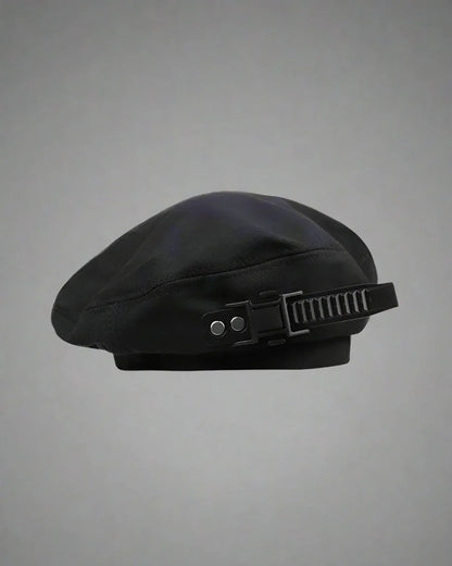 Neon Cyberpunk Beret Accessory -  cyberpunk hat - Neon Cyberpunk Beret for Everyday Techwear