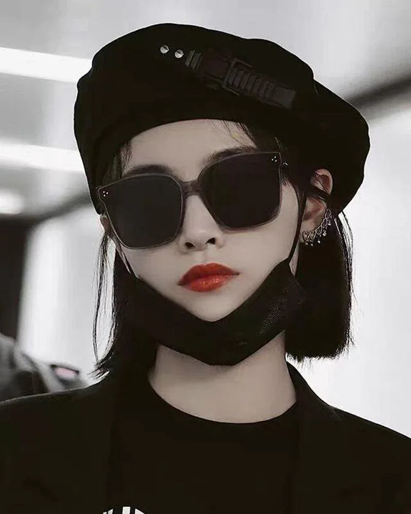 Neon Cyberpunk Beret Accessory - techwear-core - Neon Cyberpunk Beret for Everyday Techwear