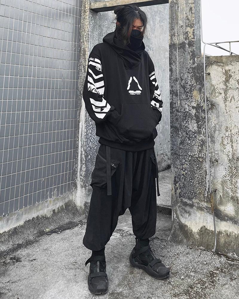 Neon Dreams Cyberpunk Hoodie -  techwear - Neon Dreams Cyberpunk Hoodie for Everyday Comfort
