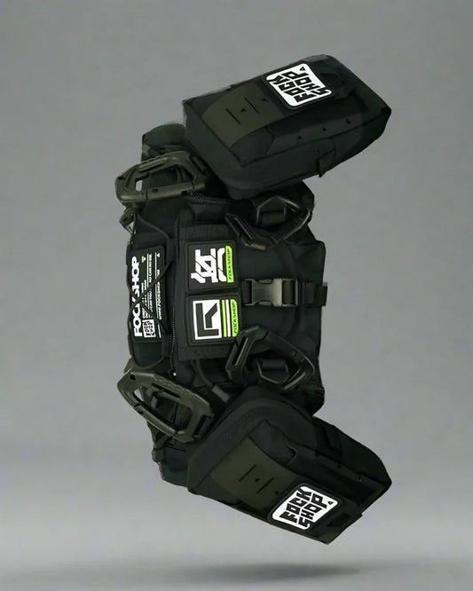 Neon Pulse Cyber Sling - cyber sling - Cyberpunk Sling Bag with Multiple Pockets