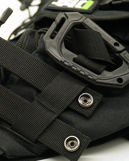 Neon Pulse Cyber Sling -  streetwear - Cyberpunk Sling Bag with Multiple Pockets