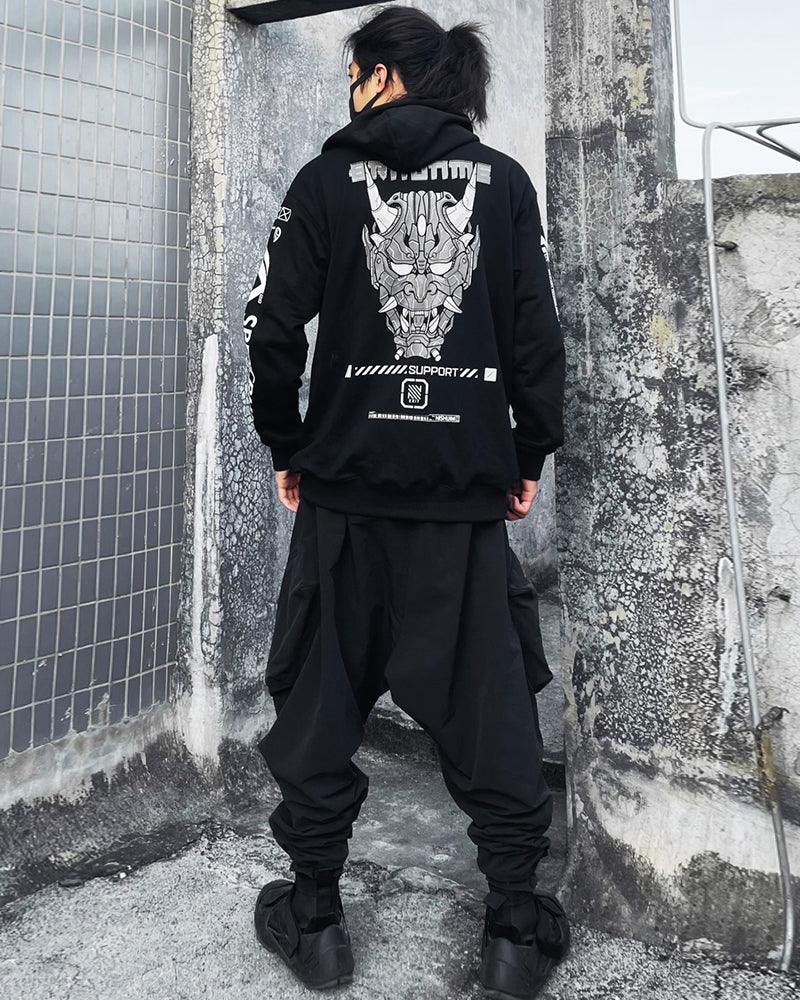 Next-Gen Hannya Ninja Hoodie -  street fashion - Next-Gen Hannya Ninja Hoodie for Street Style