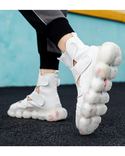 Next-Gen High-Top Sandal Kicks -  techwear shoes - Next-Gen High-Top Sandal Kicks for Everyday Wear