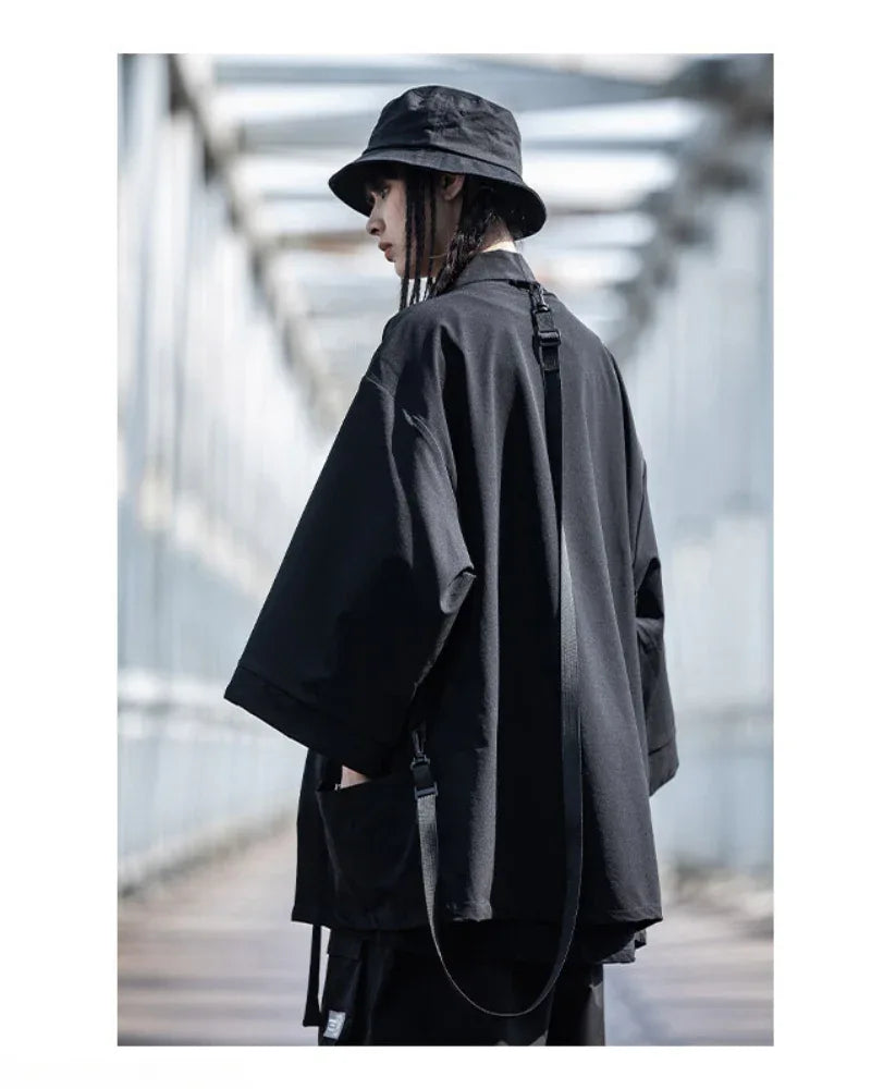 Next-Gen Ninja Tech Kimono -  comfortable ninja aesthetic - Next-Gen Ninja Tech Kimono for Modern Style