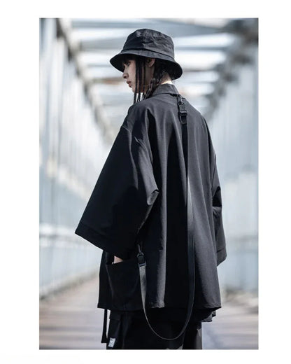 Next-Gen Ninja Tech Kimono -  comfortable ninja aesthetic - Next-Gen Ninja Tech Kimono for Modern Style