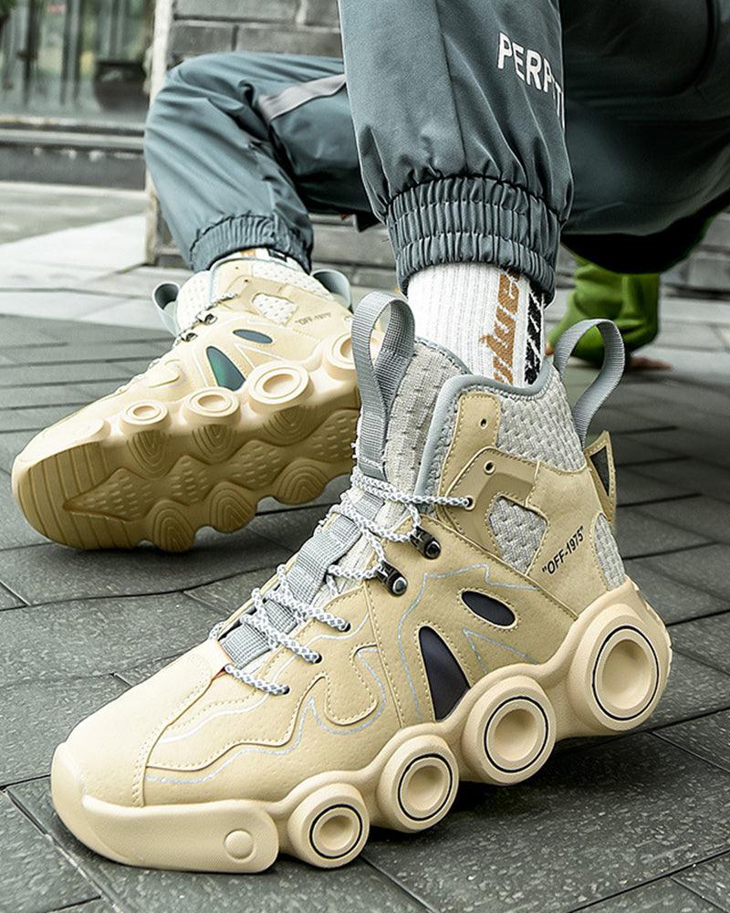 Next-Gen Reflective Wheel Kicks -  mesh fabric shoes - Comfortable Reflective Techwear Wheel Kicks