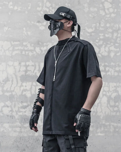 Next-Gen Spliced Tech Tee -  cotton tshirt - Next-Gen Spliced Tech Tee for Style and Comfort