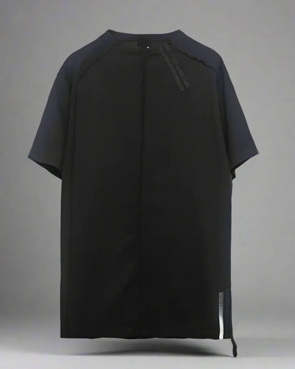 Next-Gen Spliced Tech Tee -  stylish cotton shirt - Next-Gen Spliced Tech Tee for Style and Comfort
