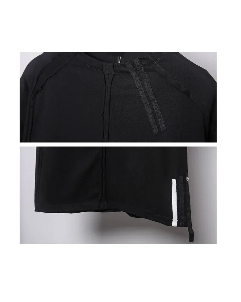 Next-Gen Spliced Tech Tee -  urban style - Next-Gen Spliced Tech Tee for Style and Comfort
